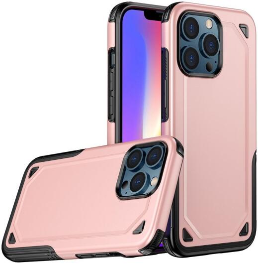 Apple iPhone 13 Mini Hoesje Hybride Back Cover Rose Goud afbeelding 5