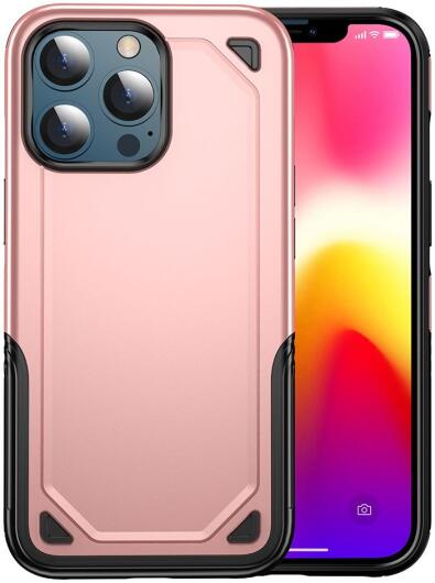 Apple iPhone 13 Mini Hoesje Hybride Back Cover Rose Goud afbeelding 6