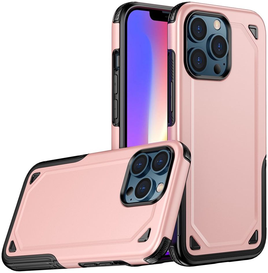Apple iPhone 13 Pro Max Hoesje Hybride Back Cover Zilver afbeelding 3