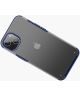 Apple iPhone 13 Mini Hoesje Hybride Back Cover Mat Transparant Blauw