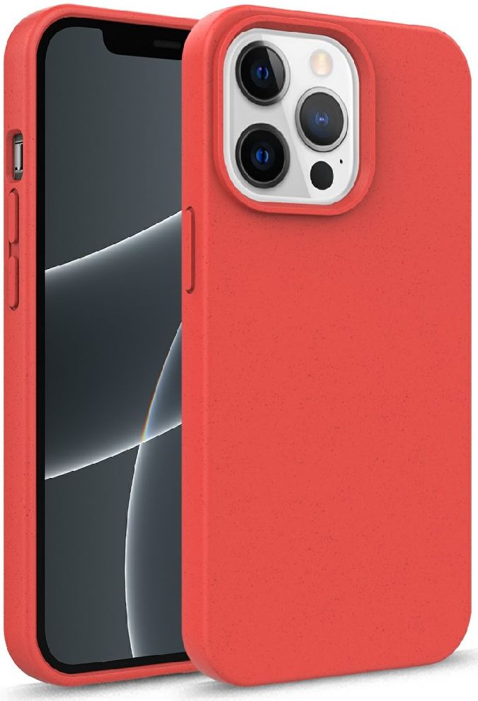 Apple iPhone 13 Mini Hoesje Flexibel en Dun TPU Back Cover Rood afbeelding 1