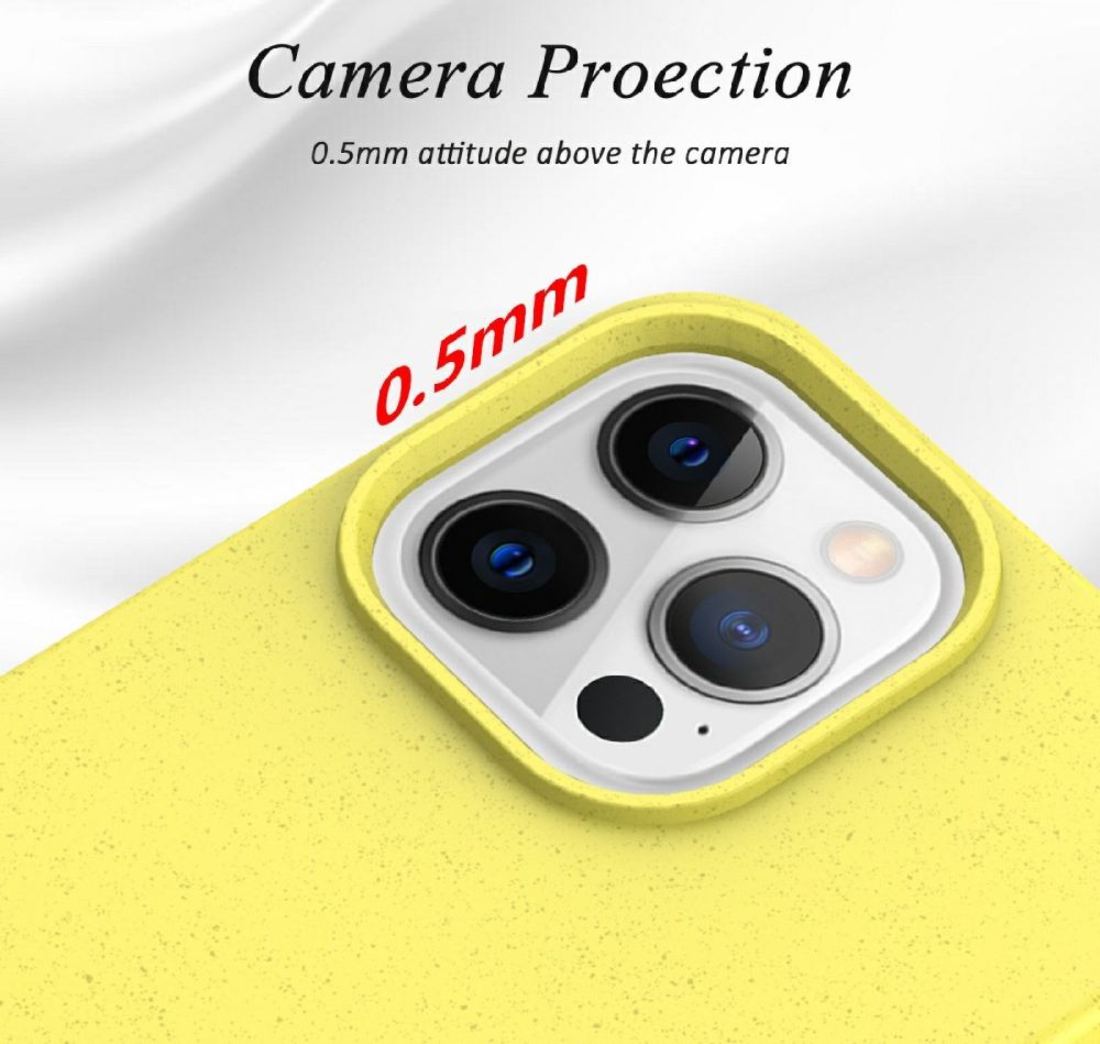 Apple iPhone 13 Hoesje Flexibel en Dun TPU Back Cover Geel afbeelding 2