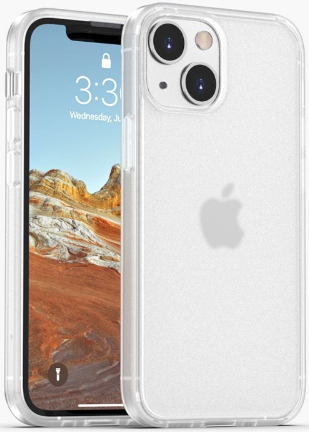 iPaky Apple iPhone 13 Mini Hoesje Hybride Back Cover Wit afbeelding 1