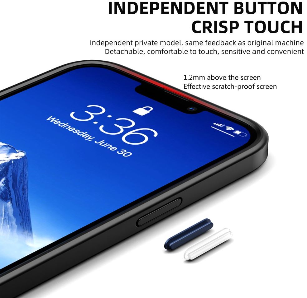iPaky Apple iPhone 13 Pro Hoesje Hybride Back Cover Wit afbeelding 6