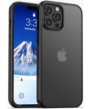iPaky Apple iPhone 13 Pro Hoesje Hybride Back Cover Zwart Hoesjes