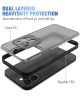 Apple iPhone 13 Hoesje met Camera Protector Kickstand Back Cover Zwart