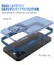 Apple iPhone 13 Hoesje met Camera Protector Kickstand Back Cover Blauw