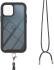 Apple iPhone 13 Pro Max Hoesje met Koord Back Cover Keycord Zwart afbeelding 2