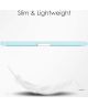 Apple iPad Mini 6 Hoes Tri-Fold Book Case Transparant/Lichtblauw