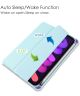 Apple iPad Mini 6 Hoes Tri-Fold Book Case Transparant/Lichtblauw