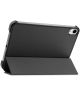 Apple iPad Mini 6 Hoesje Tri-Fold Book Case met Standaard Zwart