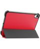 Apple iPad Mini 6 Hoesje Tri-Fold Book Case met Standaard Rood