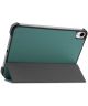 Apple iPad Mini 6 Hoesje Tri-Fold Book Case met Standaard Groen