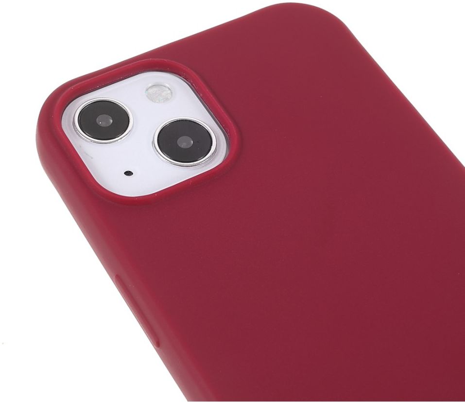 Apple iPhone 13 Hoesje Back Cover Flexibel TPU met Koord Rood | GSMpunt.nl