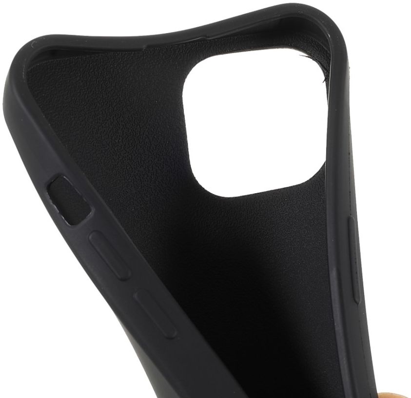 Apple iPhone 13 Hoesje Back Cover Flexibel TPU met Koord Zwart afbeelding 6