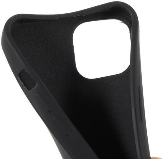 Apple iPhone 13 Hoesje Back Cover Flexibel TPU met Koord Zwart afbeelding 6