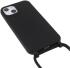 Apple iPhone 13 Hoesje Back Cover Flexibel TPU met Koord Zwart afbeelding 3