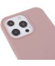 Apple iPhone 13 Pro Hoesje Back Cover met Koord Flexibel TPU Roze
