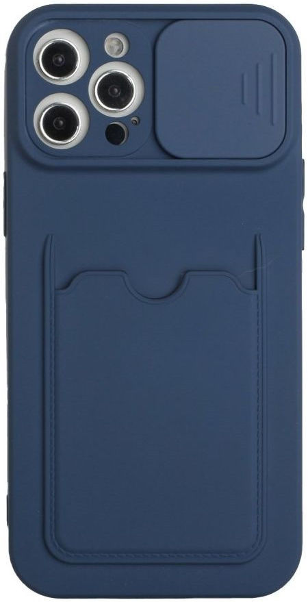 Apple iPhone 13 Hoesje met Koord Camera Slider Back Cover Blauw afbeelding 2