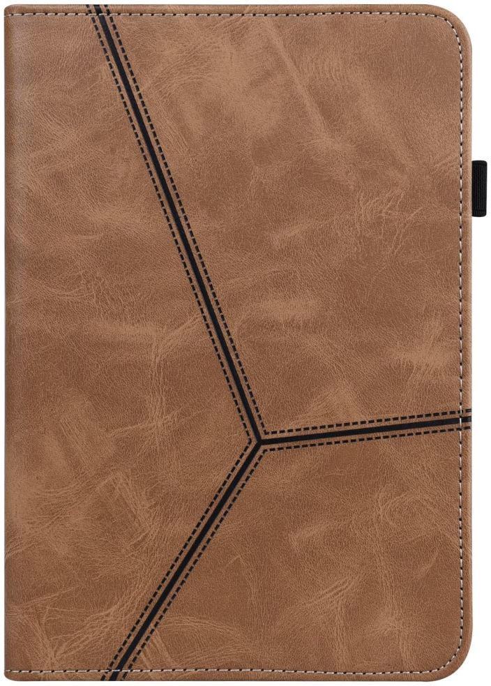 Apple iPad Mini 6 Hoes Tri-Fold Portemonnee Book Case Bruin afbeelding 2