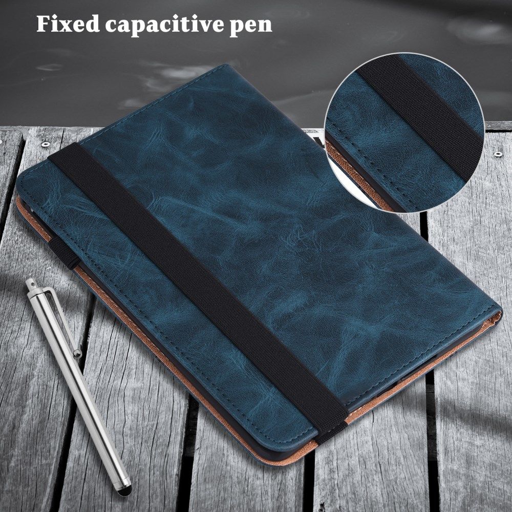 Apple iPad Mini 6 Hoes Tri-Fold Portemonnee Book Case Blauw afbeelding 8