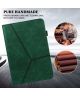 Apple iPad Mini 6 Hoes Tri-Fold Portemonnee Book Case Groen