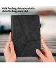 Apple iPad Mini 6 Hoes Tri-Fold Portemonnee Book Case Zwart
