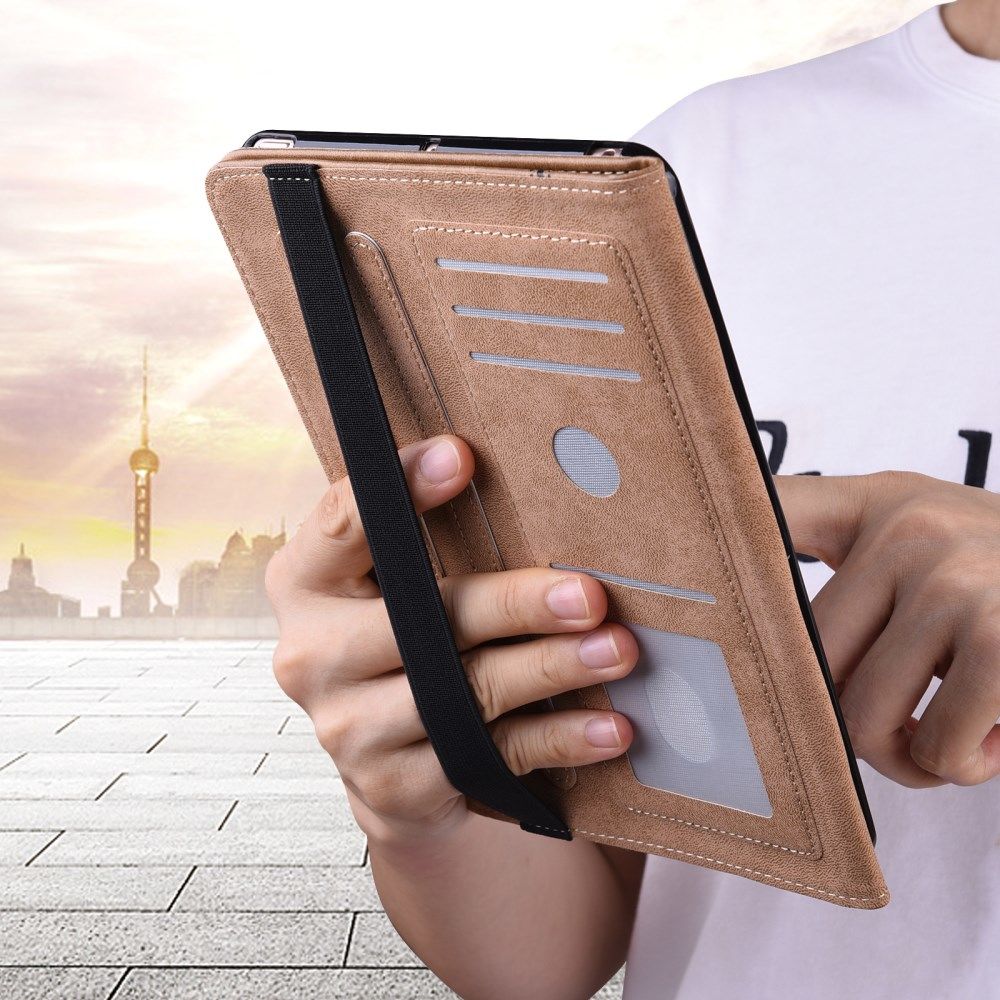 Apple iPad Mini 6 Hoes Tri-Fold Portemonnee Book Case Zwart afbeelding 3