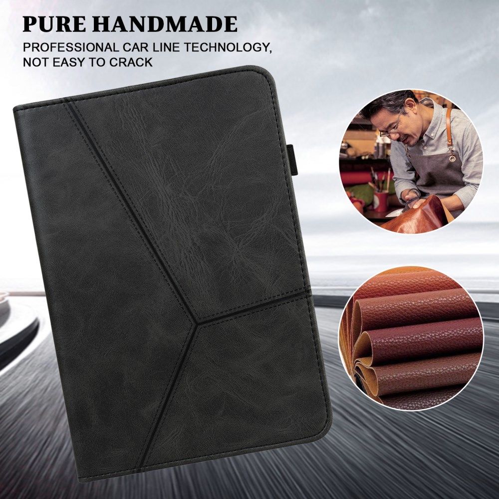 Apple iPad Mini 6 Hoes Tri-Fold Portemonnee Book Case Zwart afbeelding 4
