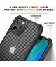 Apple iPhone 13 Pro Hoesje Carbon Back Cover Schokbestendig Zwart