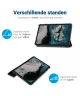 Apple iPad Mini 6 Hoes Tri-Fold Book Case Kunstleer Zwart