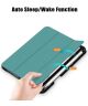Apple iPad Mini 6 Hoes Tri-Fold Book Case Kunstleer Rood