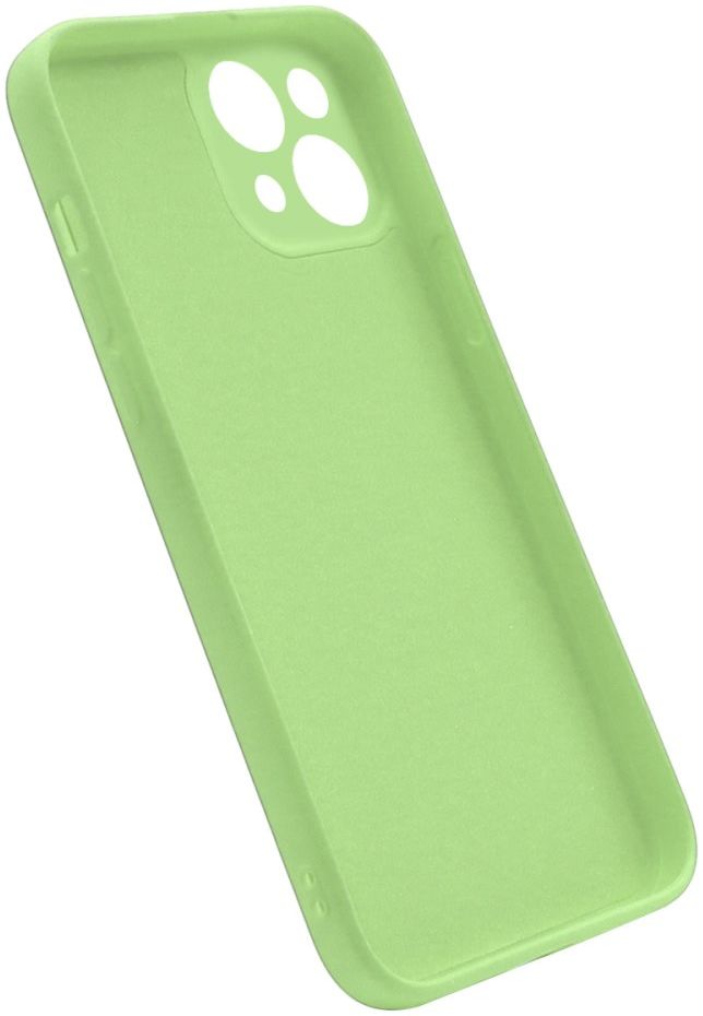 Apple iPhone 13 Mini Hoesje Siliconen Beige + Screen Protector 0.26mm afbeelding 8