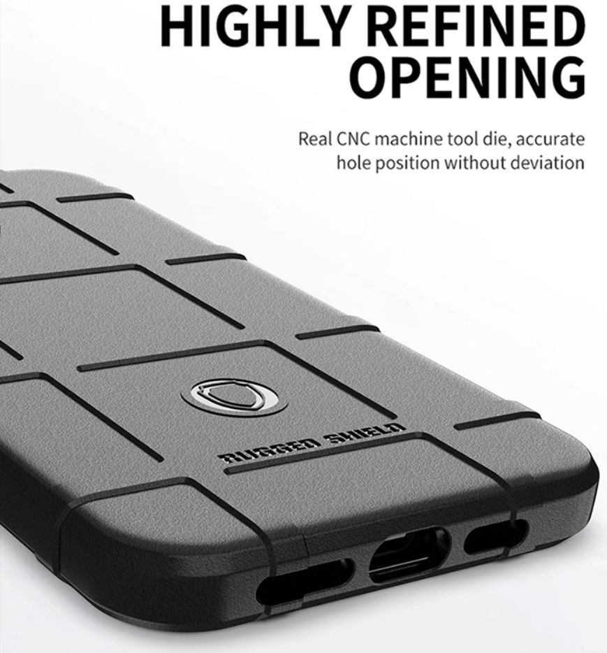 Apple iPhone 13 Pro Max Hoesje Shock Proof Rugged Shield Blauw afbeelding 7