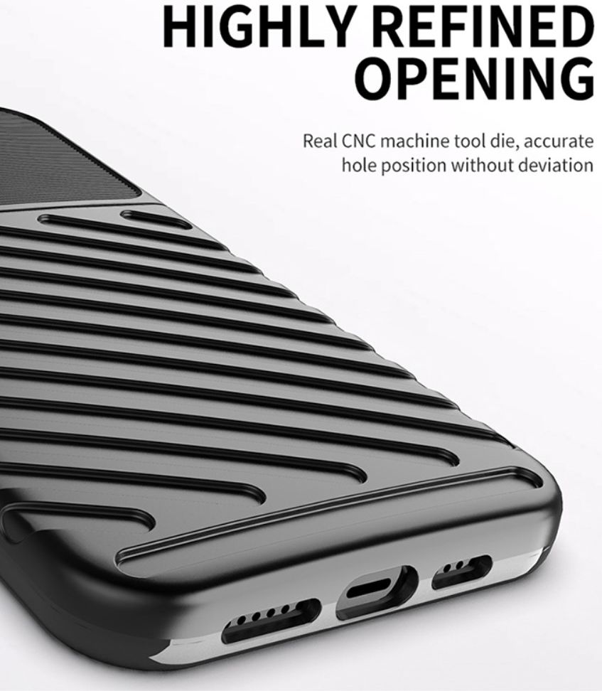Apple iPhone 13 Pro Max Hoesje TPU Thunder Design Back Cover Zwart afbeelding 6