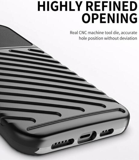 Apple iPhone 13 Pro Max Hoesje TPU Thunder Design Back Cover Zwart afbeelding 6