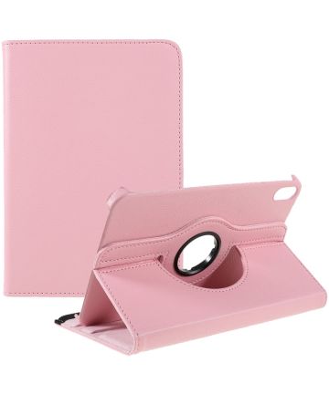Apple iPad Mini 6 Hoes 360 Graden Draaibare Book Case Roze Hoesjes