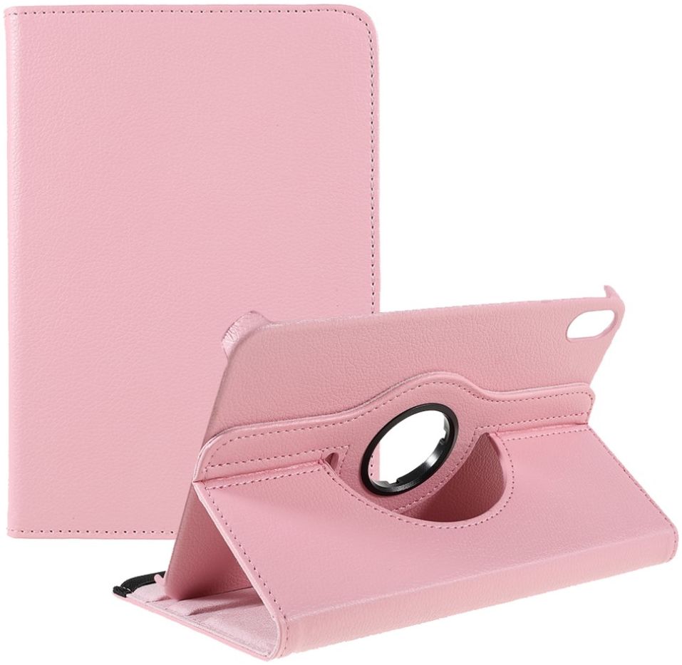 Apple iPad Mini 6 Hoes 360 Graden Draaibare Book Case Roze afbeelding 1