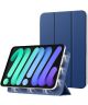 Apple iPad Mini 6 Hoesje Magnetische Tri-Fold Book Case Blauw