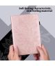 Apple iPad Mini 6 Hoes Portemonnee Book Case met Vlinder Print Roze