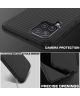 Samsung Galaxy A12 Hoesje Twill Slim Textuur Back Cover Zwart