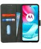 KHAZNEH Motorola Moto G60s Hoesje Retro Wallet Book Case Groen