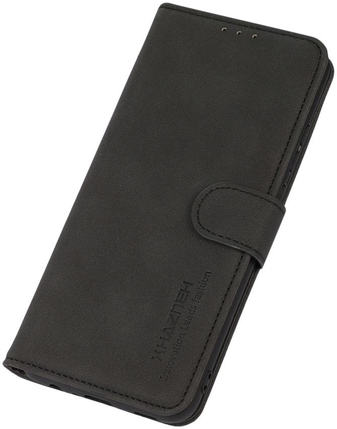 KHAZNEH Motorola Moto G60s Hoesje Retro Wallet Book Case Zwart afbeelding 8