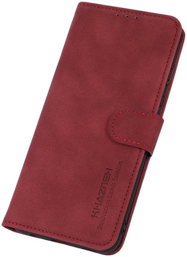 KHAZNEH Motorola Moto G60s Hoesje Retro Wallet Book Case Rood afbeelding 8