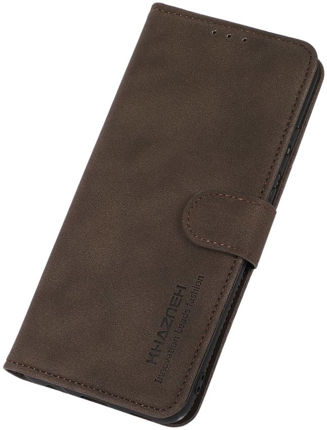 KHAZNEH Motorola Moto G60s Hoesje Retro Wallet Book Case Bruin afbeelding 8