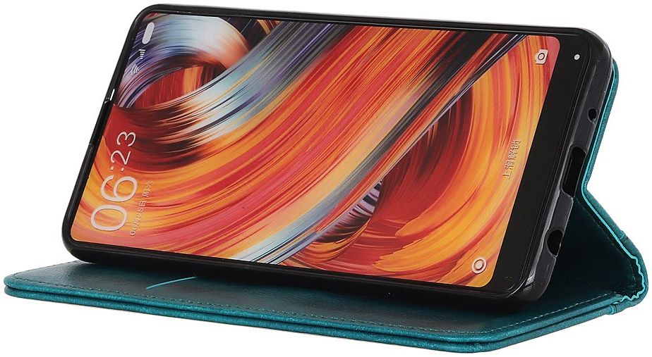 Motorola Moto G60s Hoesje Portemonnee Book Case Splitleer Groen afbeelding 4