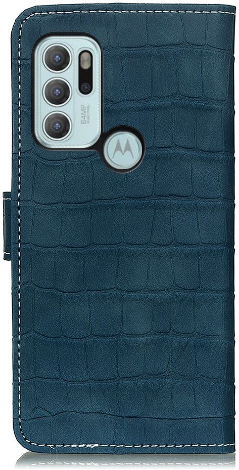 Motorola Moto G60s Hoesje Kunstleer Wallet Book Case Groen afbeelding 4