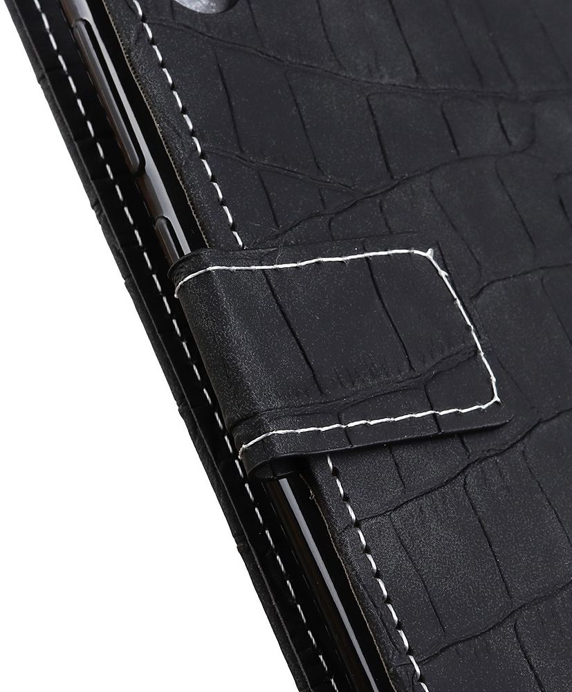 Motorola Moto G60s Hoesje Kunstleer Wallet Book Case Zwart afbeelding 7