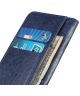 Motorola Moto G60s Hoesje Portemonnee Wallet Book Case Blauw