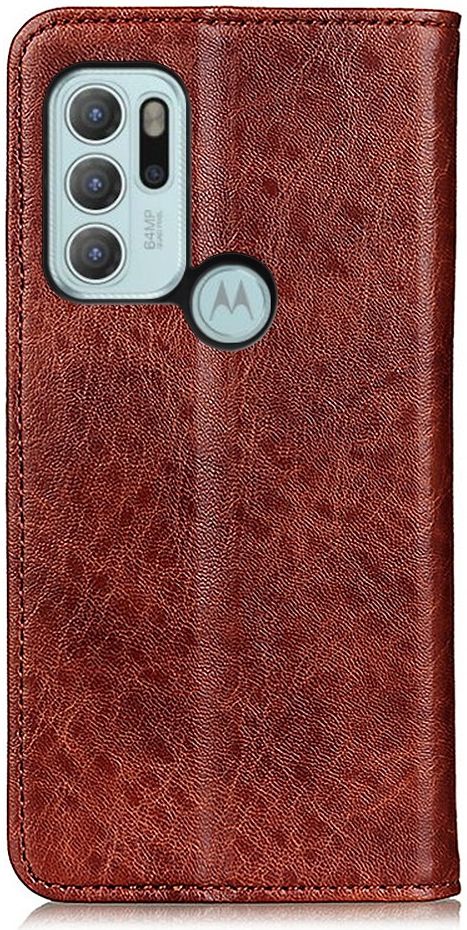 Motorola Moto G60s Hoesje Portemonnee Wallet Book Case Bruin afbeelding 7